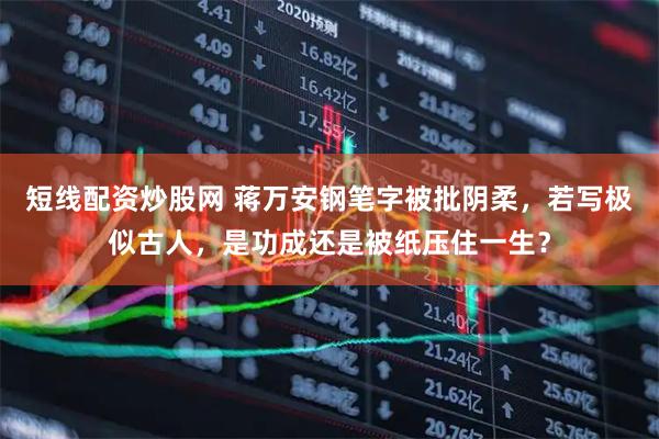 短线配资炒股网 蒋万安钢笔字被批阴柔，若写极似古人，是功成还是被纸压住一生？
